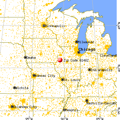 Monmouth, IL (61462) map from a distance