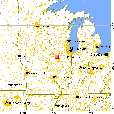Toulon, IL (61483) map from a distance