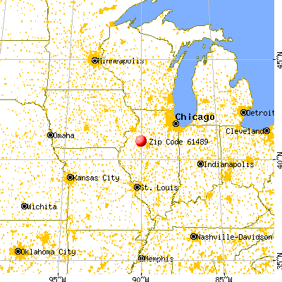 Williamsfield, IL (61489) map from a distance