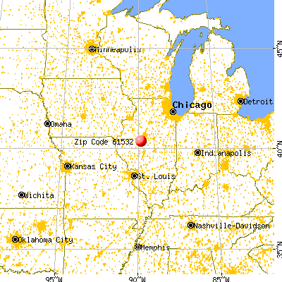 Forest City, IL (61532) map from a distance