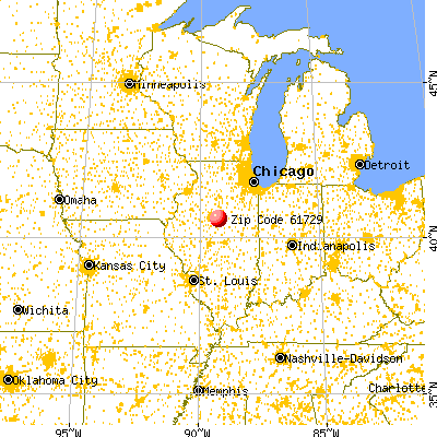 Congerville, IL (61729) map from a distance