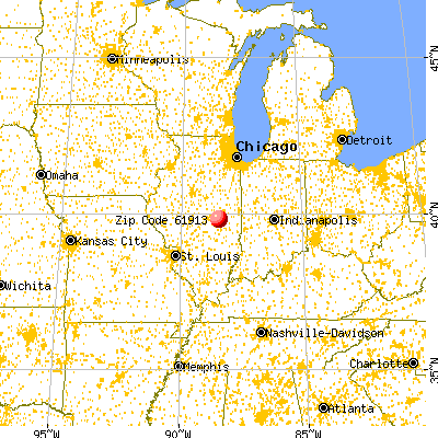 Atwood, IL (61913) map from a distance