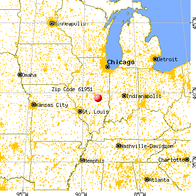 Sullivan, IL (61951) map from a distance