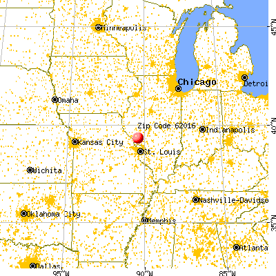 Carrollton, IL (62016) map from a distance
