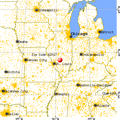 Coffeen, IL (62017) map from a distance