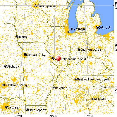 Carlyle, IL (62231) map from a distance