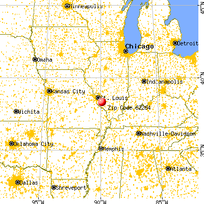 New Athens, IL (62264) map from a distance