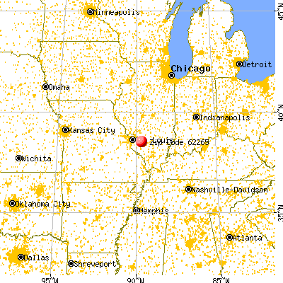 New Baden, IL (62265) map from a distance