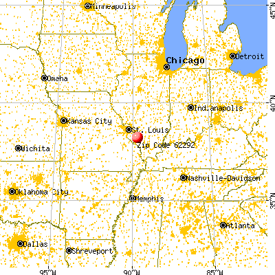 Tilden, IL (62292) map from a distance