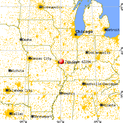 Troy, IL (62294) map from a distance