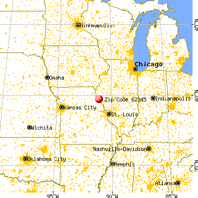 Kinderhook, IL (62345) map from a distance