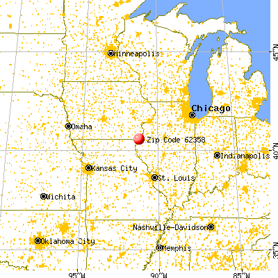 Pontoosuc, IL (62358) map from a distance