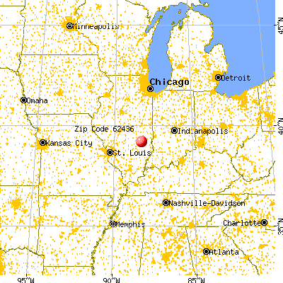 Jewett, IL (62436) map from a distance