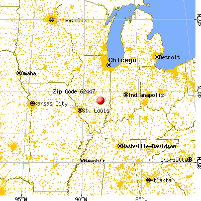 Neoga, IL (62447) map from a distance