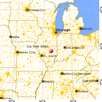 Stewardson, IL (62463) map from a distance