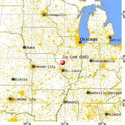 Manchester, IL (62663) map from a distance