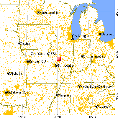 Nilwood, IL (62672) map from a distance