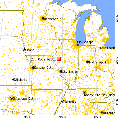 Rushville, IL (62681) map from a distance