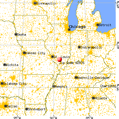 Radom, IL (62876) map from a distance