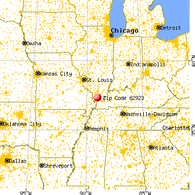 Cypress, IL (62923) map from a distance