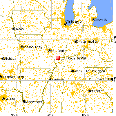 Marion, IL (62959) map from a distance