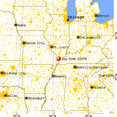 Pulaski, IL (62976) map from a distance