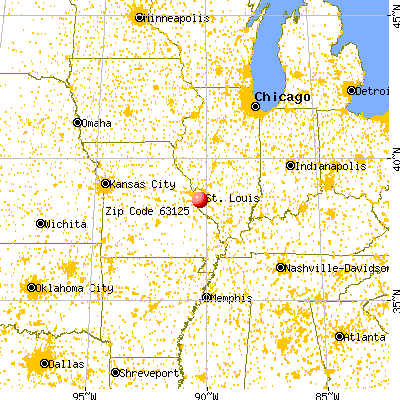 Lemay, MO (63125) map from a distance