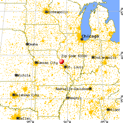 Paynesville, MO (63330) map from a distance