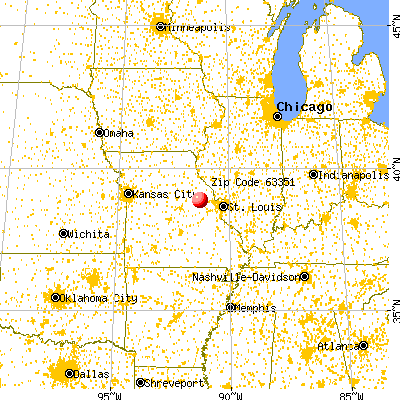 Jonesburg, MO (63351) map from a distance