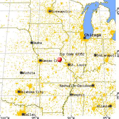 Laddonia, MO (63352) map from a distance