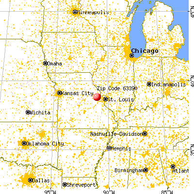 Innsbrook, MO (63390) map from a distance