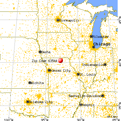 Greencastle, MO (63544) map from a distance