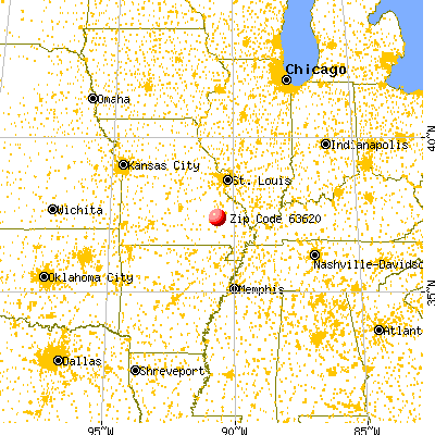 Annapolis, MO (63620) map from a distance