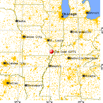 Oran, MO (63771) map from a distance