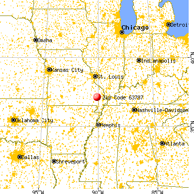 Zalma, MO (63787) map from a distance