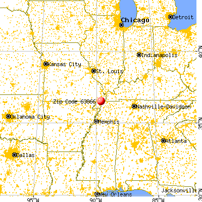 Marston, MO (63866) map from a distance
