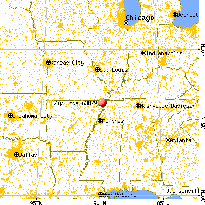 Wardell, MO (63879) map from a distance