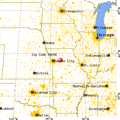 Waverly, MO (64096) map from a distance