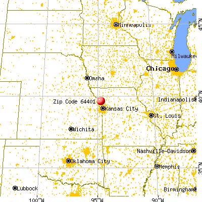 Agency, MO (64401) map from a distance