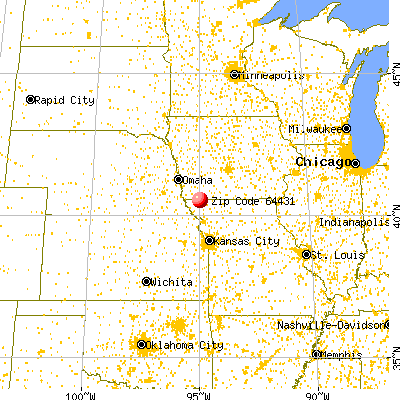 Clearmont, MO (64431) map from a distance