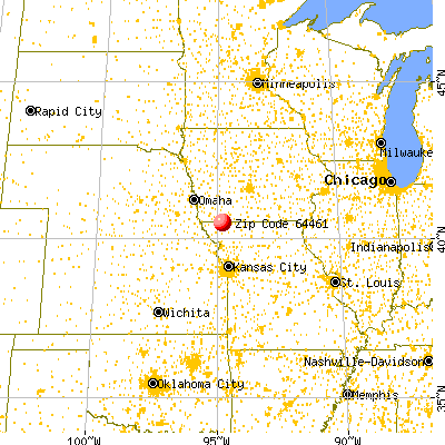 Hopkins, MO (64461) map from a distance