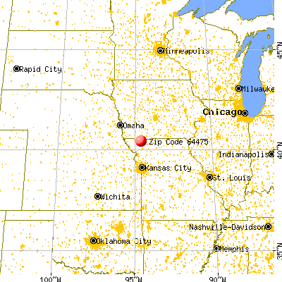 Parnell, MO (64475) map from a distance