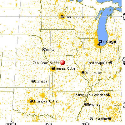 Laclede, MO (64651) map from a distance