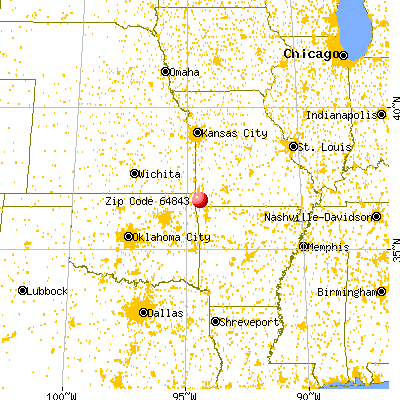 Goodman, MO (64843) map from a distance