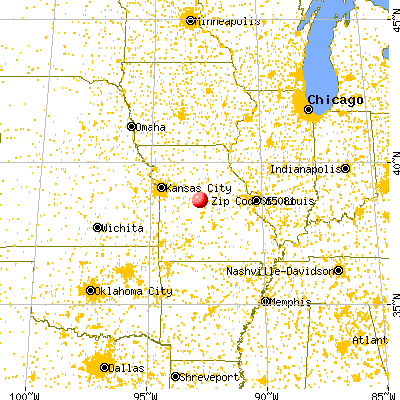 Tipton, MO (65081) map from a distance