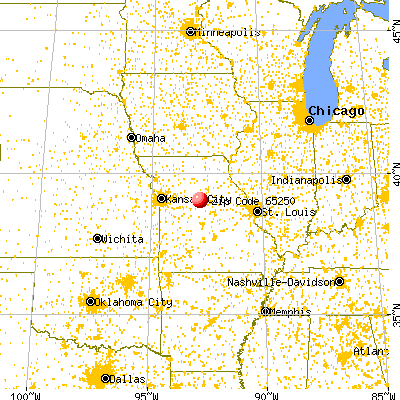 Franklin, MO (65250) map from a distance