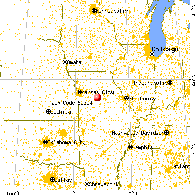 Syracuse, MO (65354) map from a distance