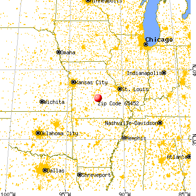 Crocker, MO (65452) map from a distance