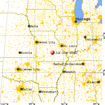 Edgar Springs, MO (65462) map from a distance