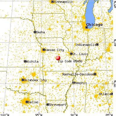 Iberia, MO (65486) map from a distance